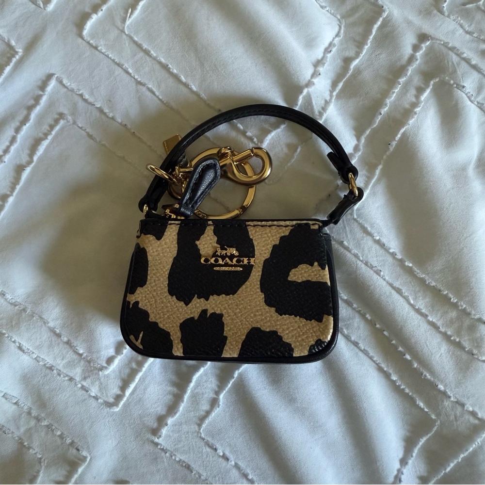 Coach Mini Nolita Leopard Bag Charm